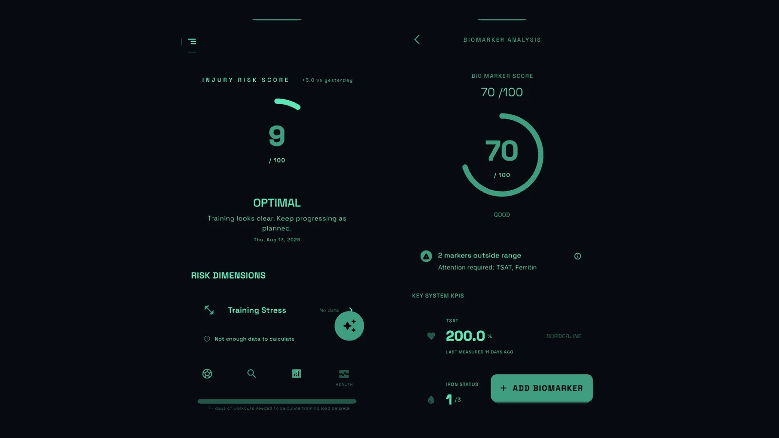 Injury-risk dashboard